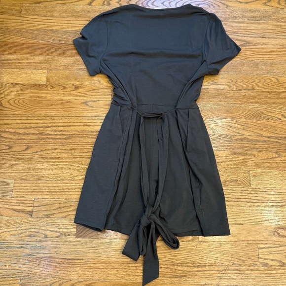 Boden Dark Grey Wrap up Romper - Picture 4 of 4